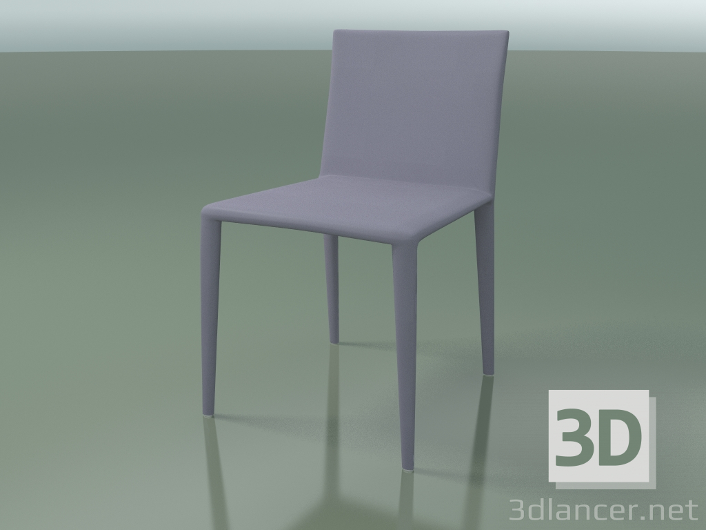 modello 3D Sedia 1707 (H 77-78 cm, rivestimento in pelle pieno) - anteprima