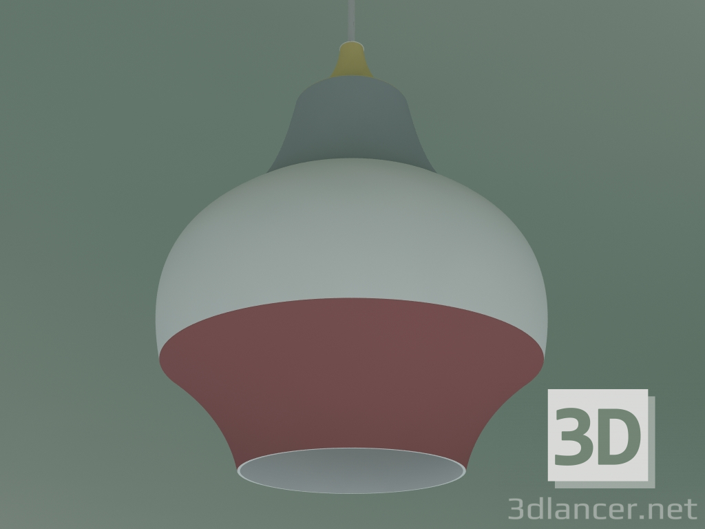 3D Modell Pendelleuchte CIRQUE 220 (40W E27, GELB OBEN) - Vorschau