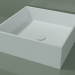 3d model Lavabo sobre encimera (01UN21301, Glacier White C01, L 48, P 48, H 16 cm) - vista previa