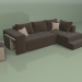 3D Modell Ecksofa Marseille (braun) - Vorschau