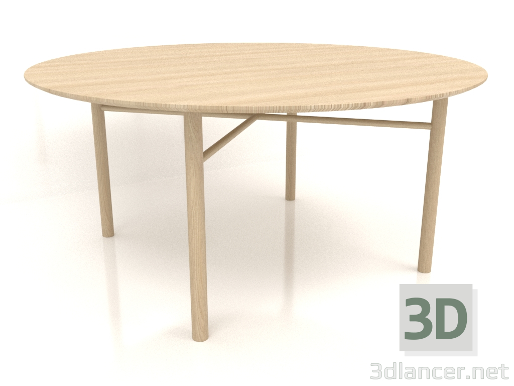 3d model Dining table DT 02 (option 1) (D=1600x750, wood white) - preview