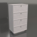 3d model Chest of drawers TM 15 (604x400x1074, wood pale) - preview