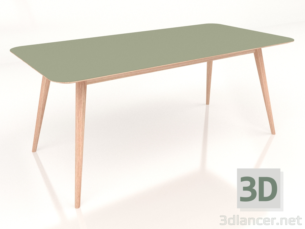 3d model Dining table Stafa 180 (Olive) - preview