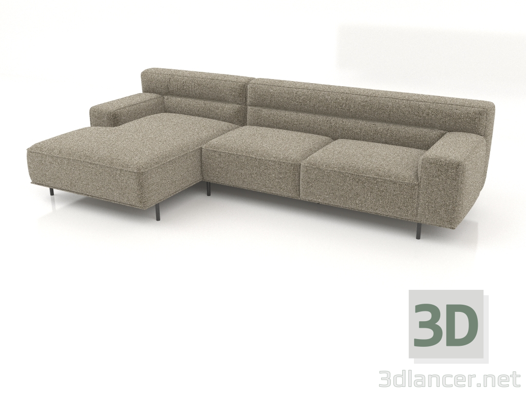 modèle 3D Canapé avec pouf CAMERTON (Brugal 54) - preview