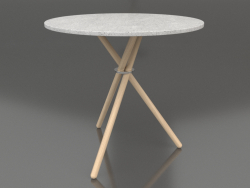 Table basse Aldric (Béton Clair, Chêne Clair)