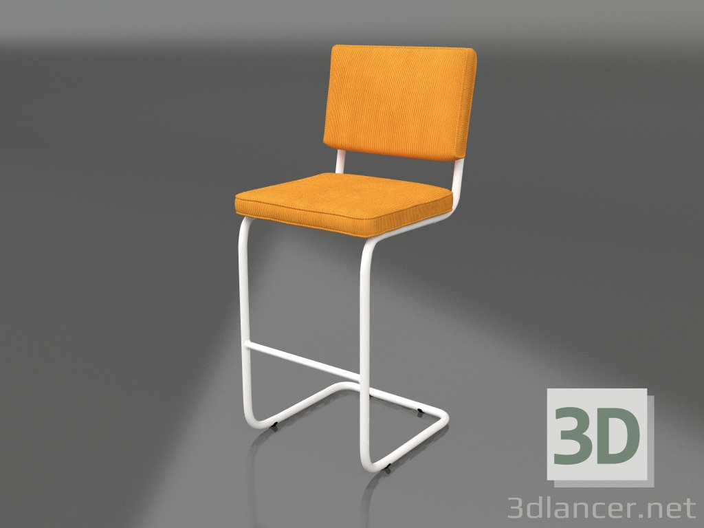 Modelo 3d Banco alto Ridge Rib (Amarelo) - preview