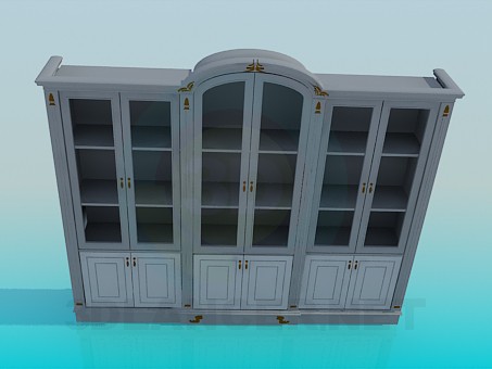 3d model Cabinet with doors - preview