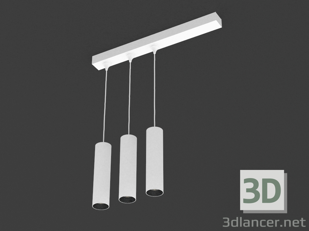 3d model La lámpara de LED (base DL18629_01 Blanco S + DL18629 3Kit W Dim) - vista previa