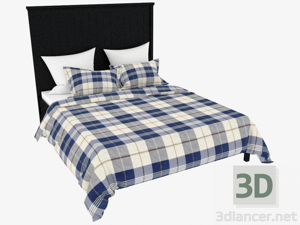 Modelo 3d Cama de casal Underal (210x171) - preview