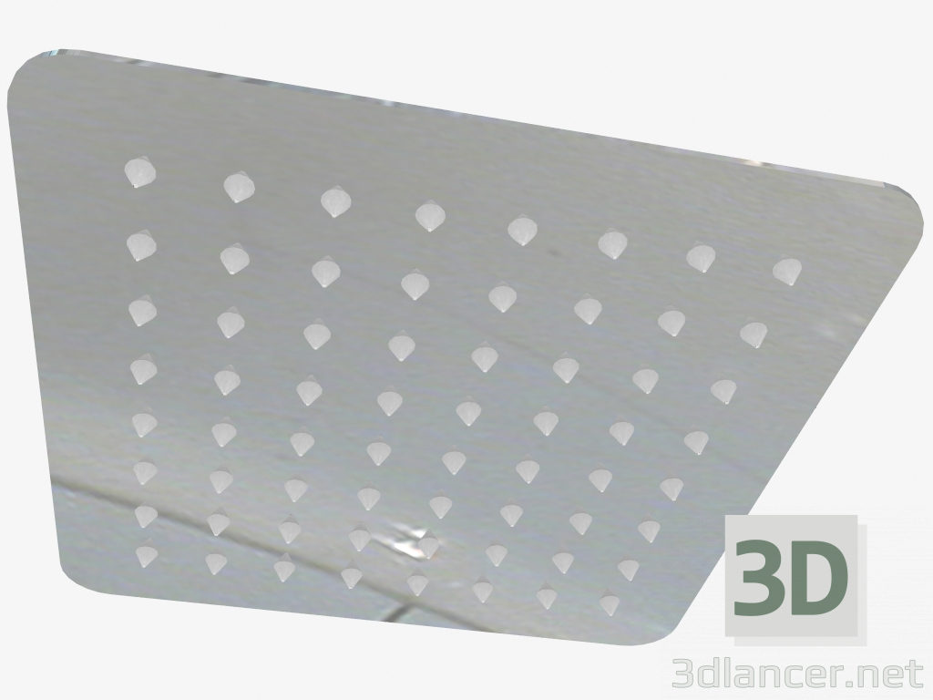 Modelo 3d Cabeça de chuveiro quadrada 400x400 mm Floks (NAC 006K) - preview