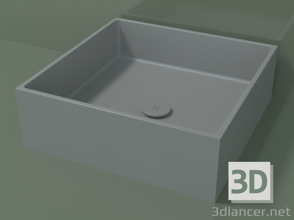 3d model Lavabo sobre encimera (01UN21301, Silver Grey C35, L 48, P 48, H 16 cm) - vista previa