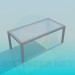 3d model Mesa con cristal superficie mate - vista previa