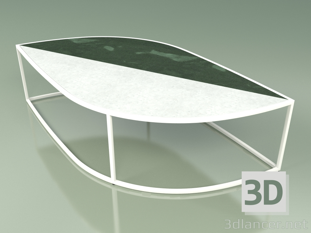 3D Modell Couchtisch 002 (Glasierter Gres Eiswald, Metallmilch) - Vorschau