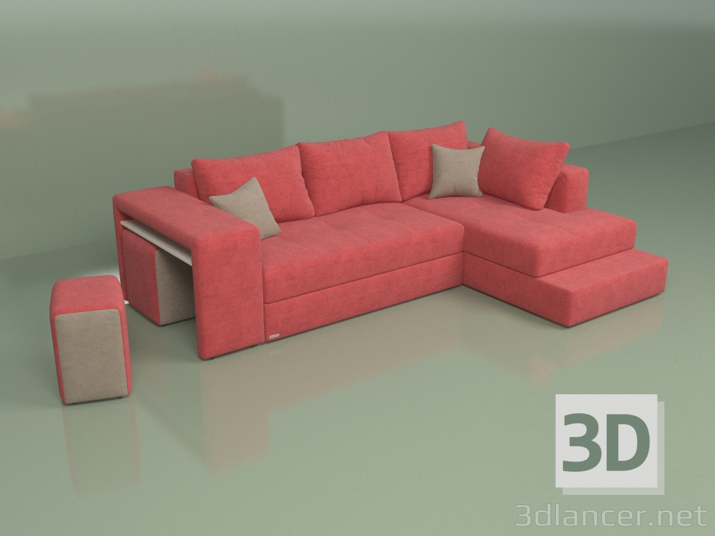 3D Modell Ecksofa Marseille (corral) - Vorschau