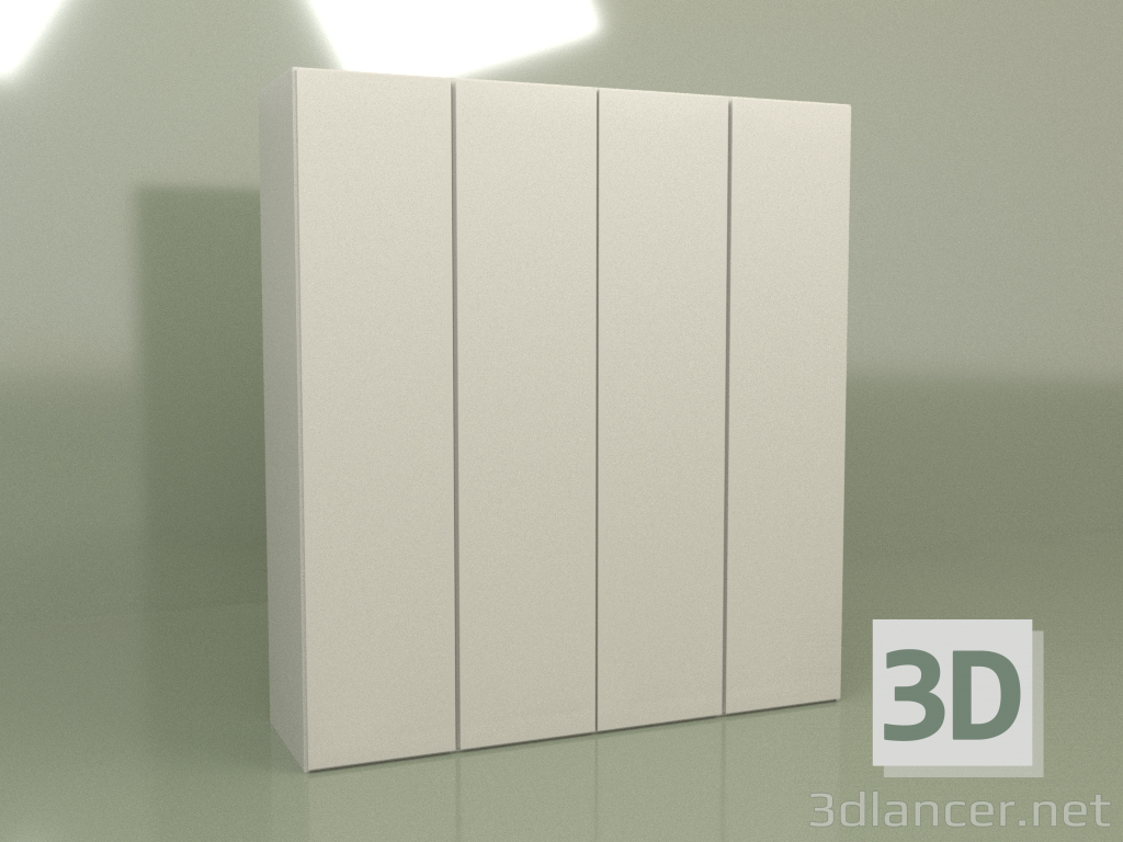 3d model Wardrobe 4 doors Mn 140 (Ash) - preview