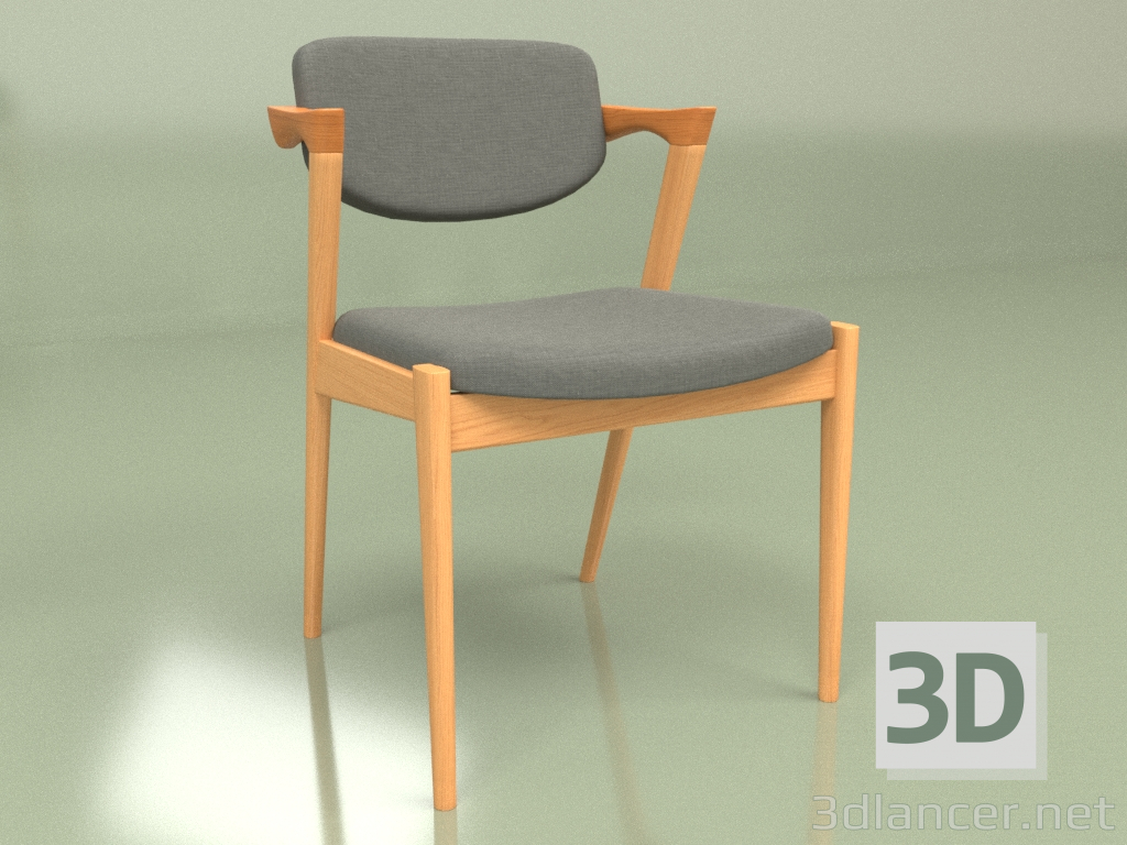 3d model Silla Augusta (gris) - vista previa