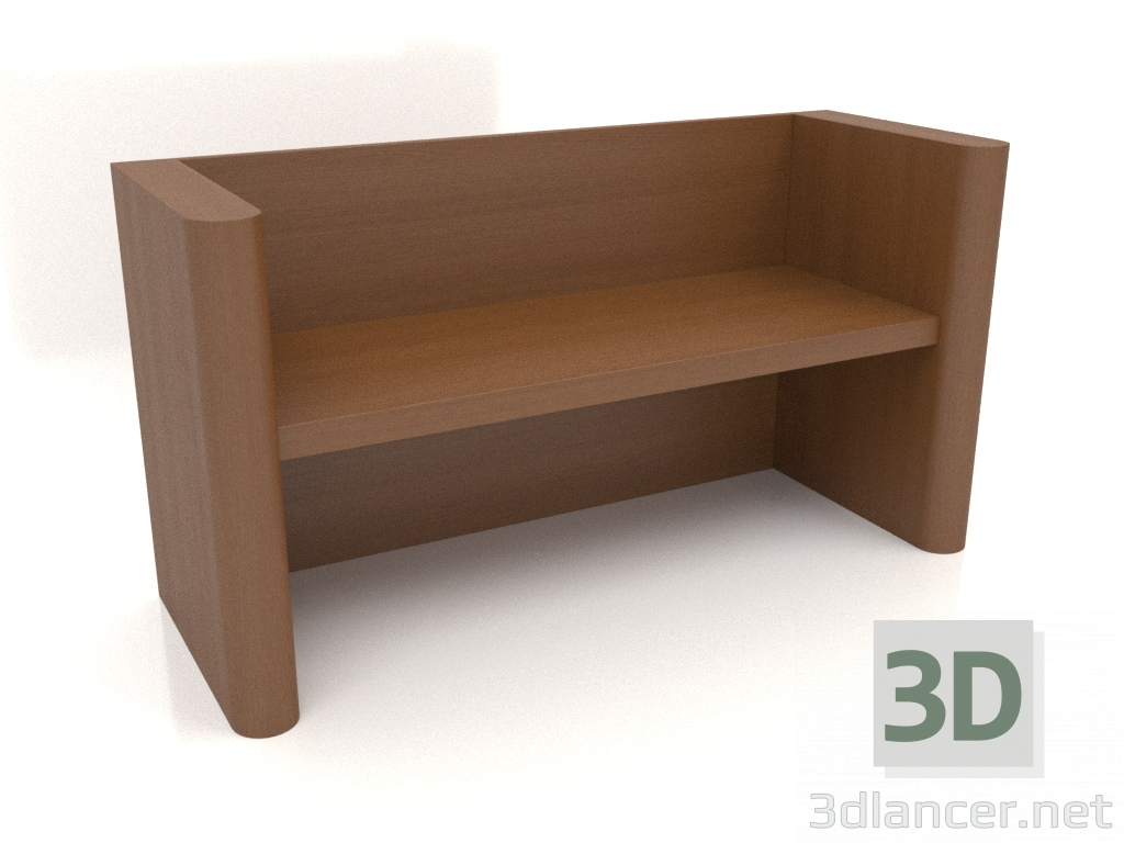 modello 3D Panca VK 07 (1400x524x750, legno marrone chiaro) - anteprima