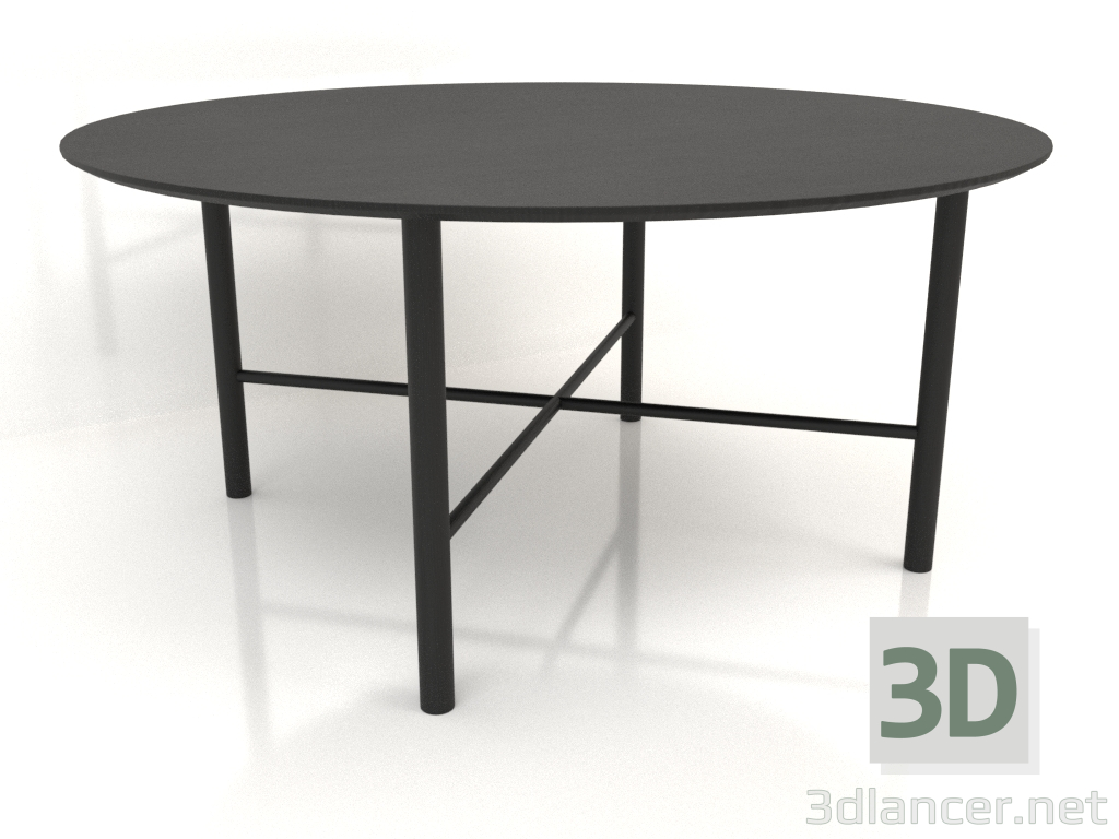 3D Modell Esstisch DT 02 (Option 2) (D=1600x750, Holz schwarz) - Vorschau