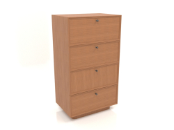 Commode TM 15 (604x400x1074, bois rouge)