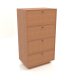 3d model Chest of drawers TM 15 (604x400x1074, wood red) - preview