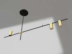 Chandelier Riya black, bronze (07621-3.20)