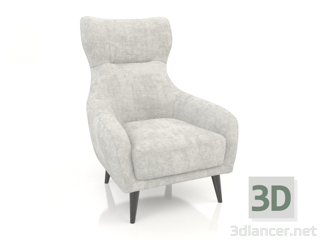 modèle 3D Fauteuil SHELBY (Soft 20) - preview