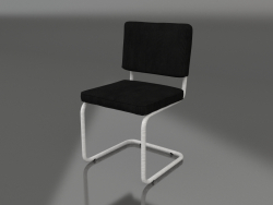 Ridge Rib Brushed Chair (Black)