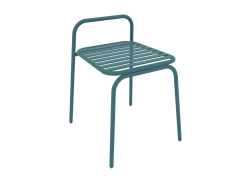 Silla con respaldo bajo Dvornyag (Mar Azul)