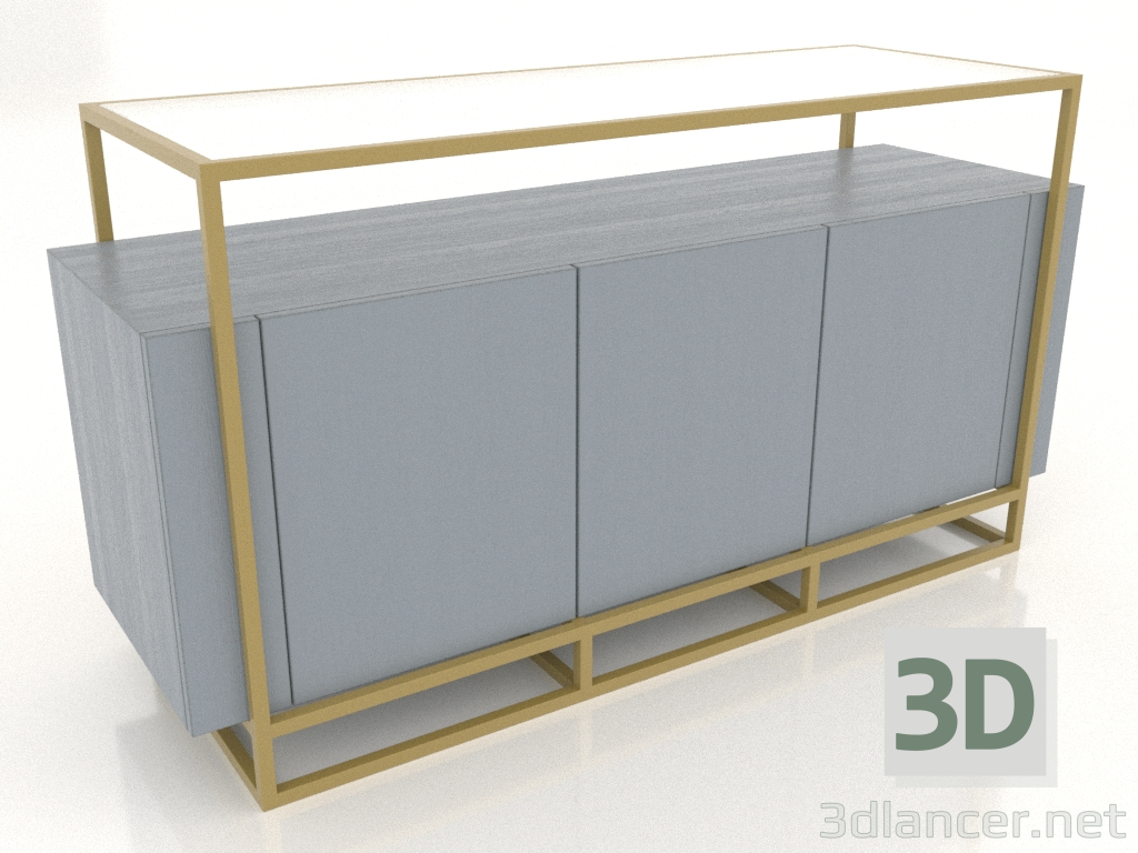 3d model Chest of drawers (RAL 7001) - preview