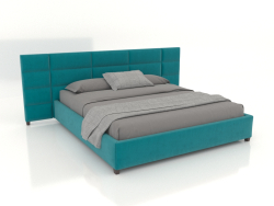 Cama con cabecero acolchado Modena