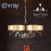 3d Chandelier Megapolis Maytoni MOD906-06-N model buy - render