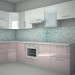 3d model cocina con brillo y reflejos - vista previa