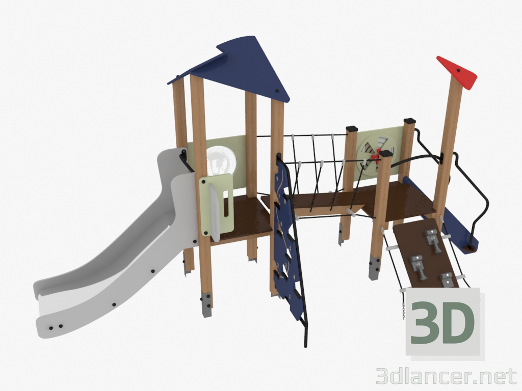 3d model Children's play complex (4415) - preview