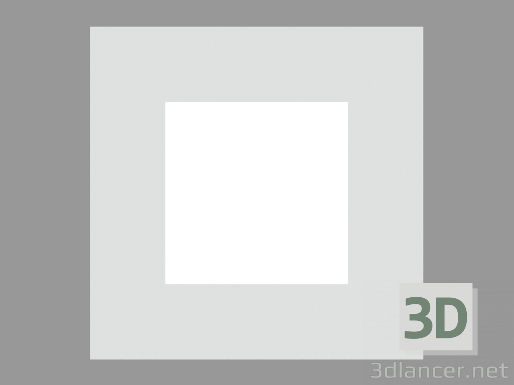 Modelo 3d Downlight ANEL QUADRADO (S4912W) - preview