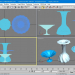 3D modeli Altıgen Vazolar - önizleme