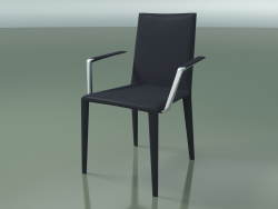 Silla 1702BR (H 85-86 cm, cuero duro, con reposabrazos, interior de cuero completo)