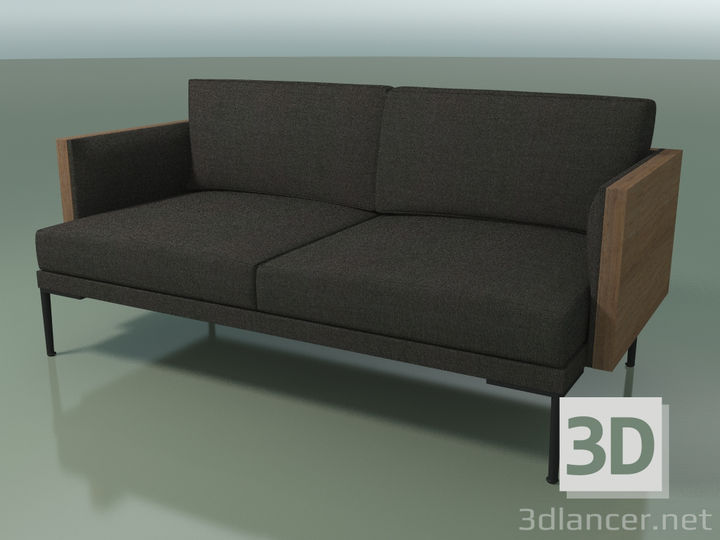 3D Modell Doppelsofa 5227 (Walnuss) - Vorschau