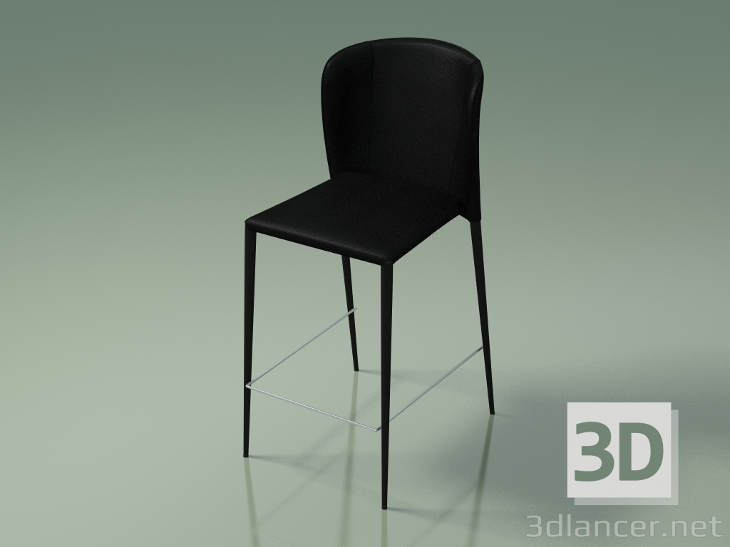 3d model Silla media barra Arthur (110139, negro) - vista previa