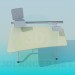 3d model Computer desk with stands - preview