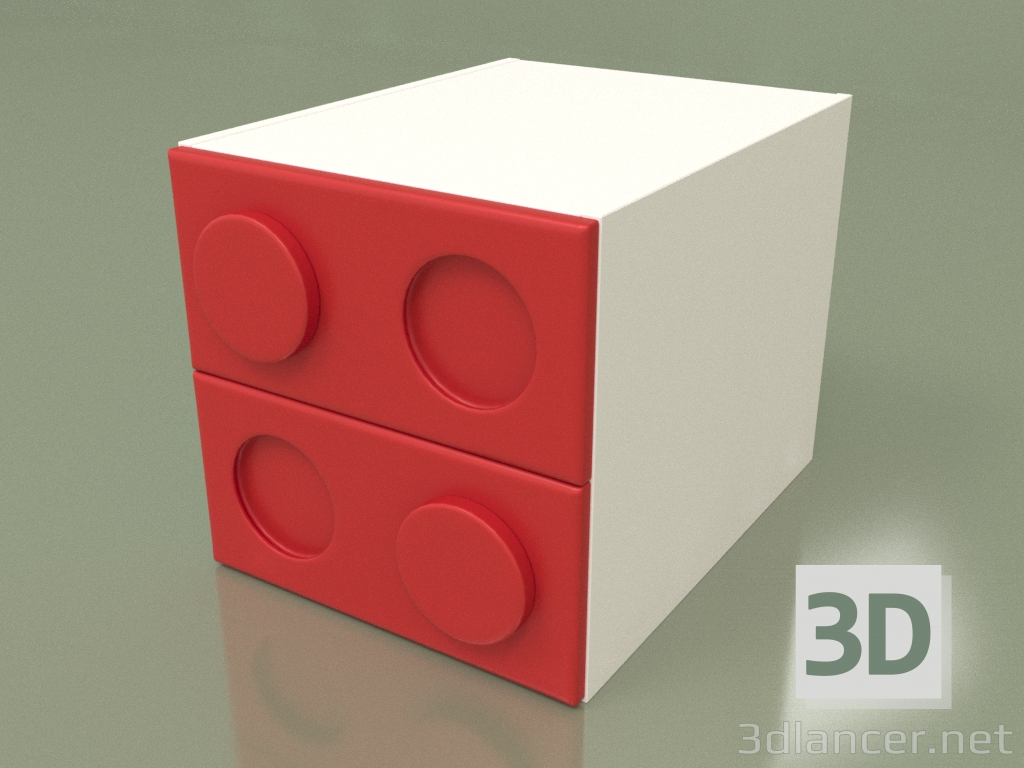 3d model Children's bedside table (Chili) - preview