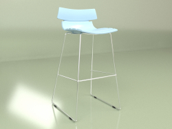 Tabouret de bar Techno (bleu)