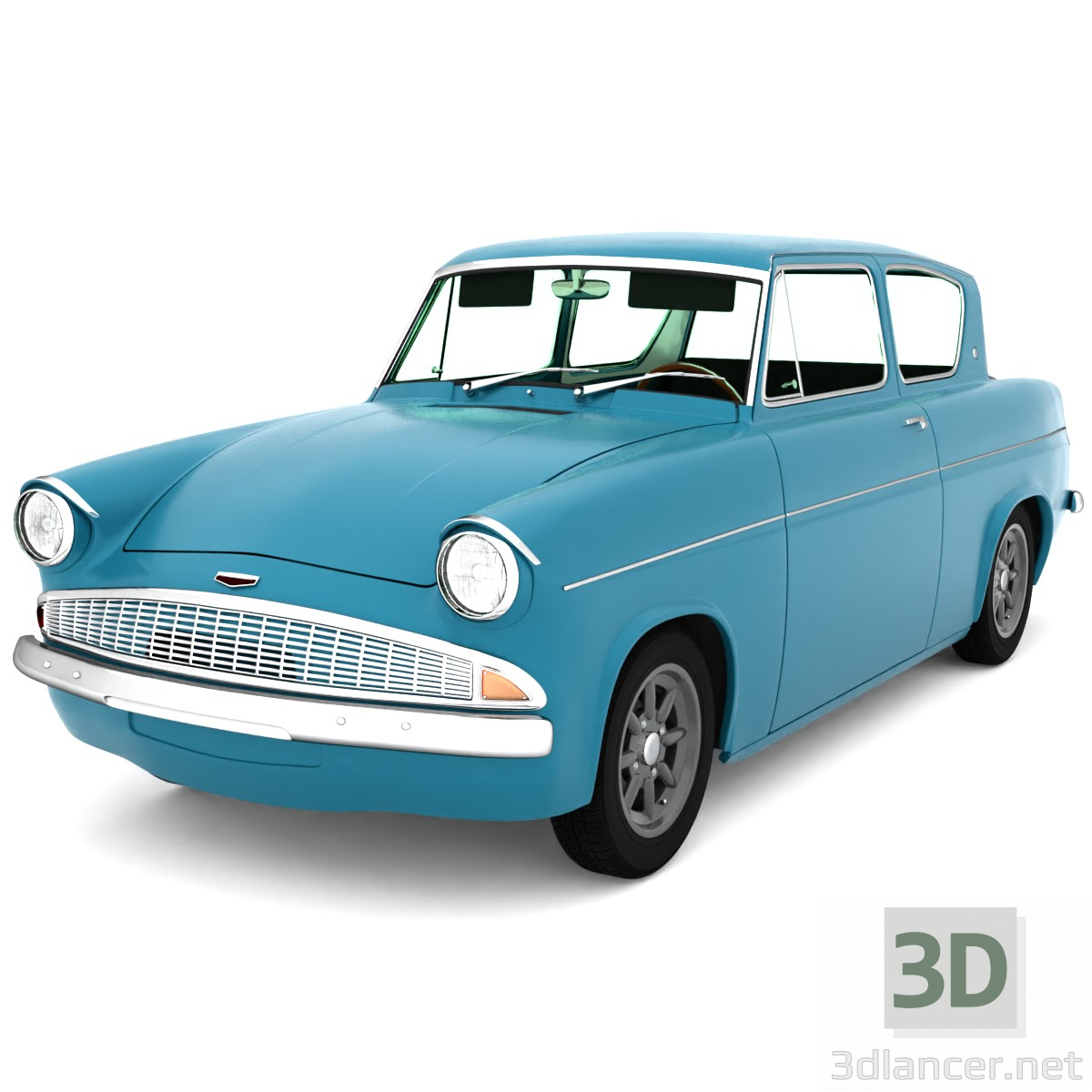 modèle 3D de voiture classique acheter - rendu