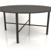 3d model Dining table DT 02 (option 2) (D=1600x750, wood brown dark) - preview