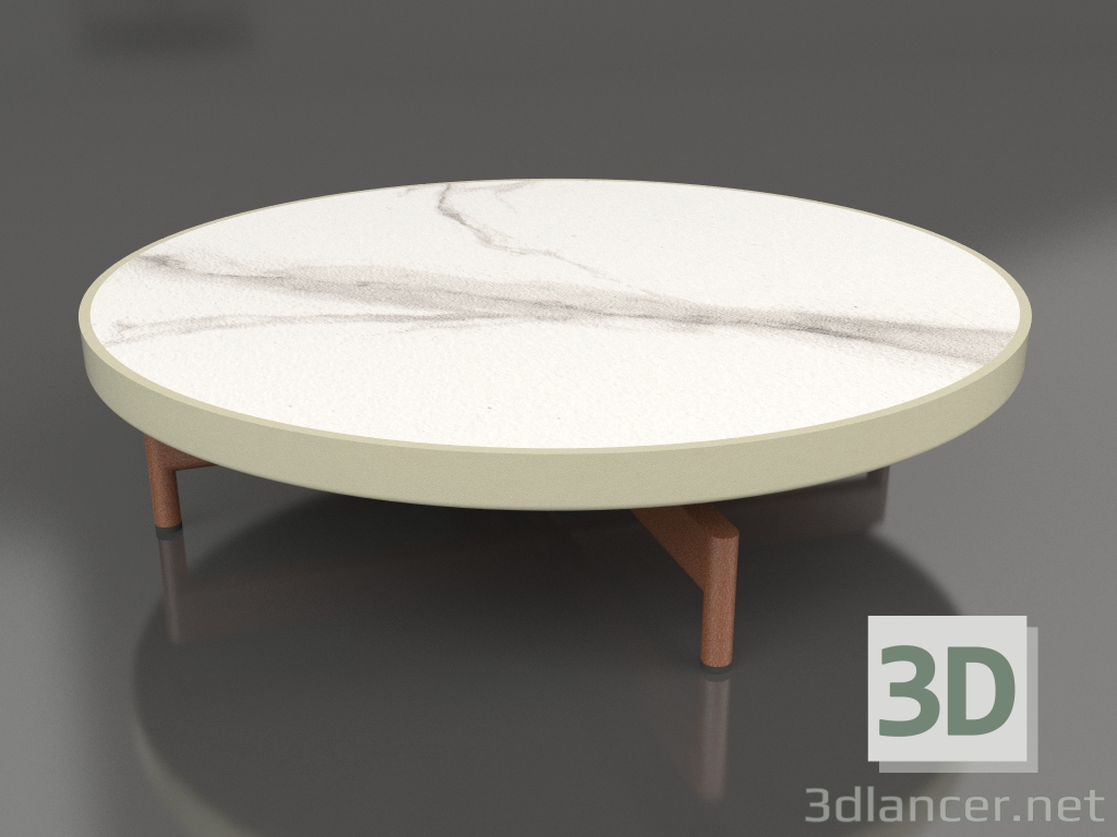 Modelo 3d Mesa de centro redonda Ø90x22 (Ouro, DEKTON Aura) - preview