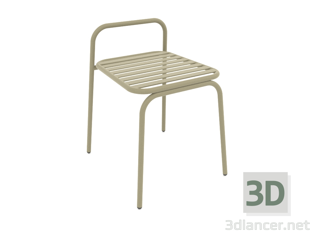 3d model Silla con respaldo bajo Dvornyag (Oliva) - vista previa