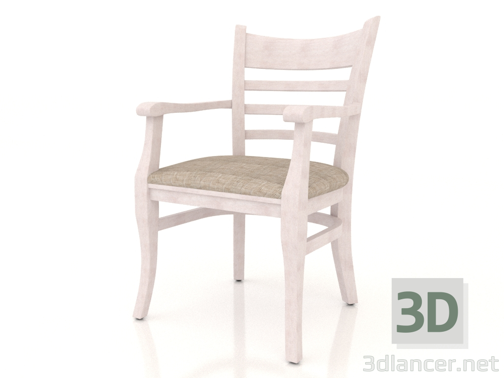 Modelo 3d Cadeira (poltrona) Oxford (faia branqueada) - preview