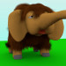 3d model pequeño mamut - vista previa