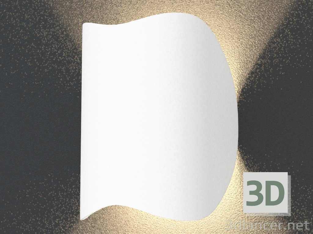 3d model lámpara LED Falsa pared (DL18622_01 blanco) - vista previa