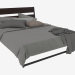 3d model Double bed Trisil with bed linen Gasp (218х165) - preview