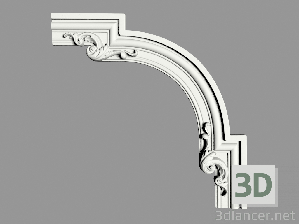 Modelo 3d Canto Decorativo (TSU60) - preview